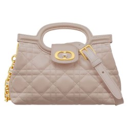 Special Grade Replica Dior Jolie Top Handle Mini Bag Cannage S3123 Pink Clone Sale