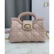 Special Grade Replica Dior Jolie Top Handle Mini Bag Cannage S3123 Pink Clone Sale