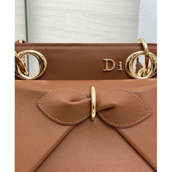 Best Replica Dior CD 26SS Bow-Adorned Tote Bag Coffee Fake At Cheap Price Special Grade Replica Dior CD 26SS Bow-Adorned Tote Bag Coffee Clone Sale