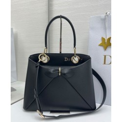 Special Grade Replica Dior CD 26SS Bow-Adorned Tote Bag Black Clone Sale