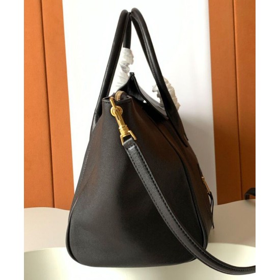 Special Grade Replica Celine Medium New Luggage Bag Shoulder tote bag Supple Shiny Lambskin Black Clone Sale