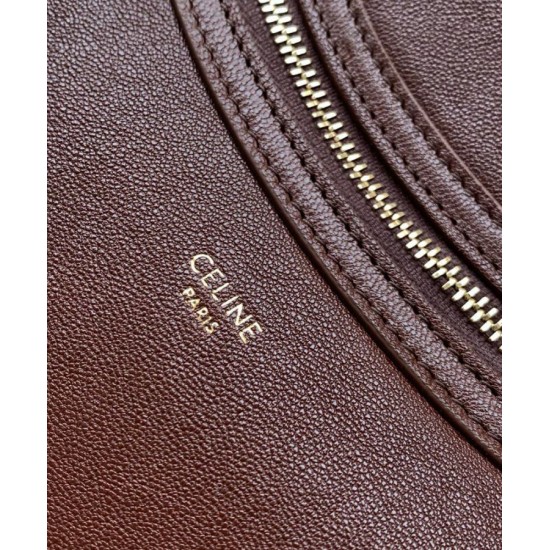 Special Grade Replica Celine Medium New Luggage Bag Shoulder tote bag Supple Shiny Lambskin Mauve Clone Sale