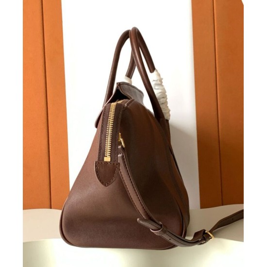 Special Grade Replica Celine Medium New Luggage Bag Shoulder tote bag Supple Shiny Lambskin Mauve Clone Sale