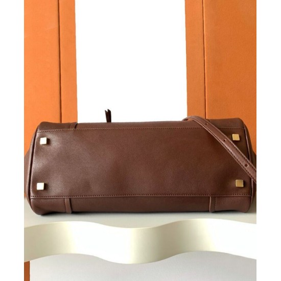 Special Grade Replica Celine Medium New Luggage Bag Shoulder tote bag Supple Shiny Lambskin Mauve Clone Sale