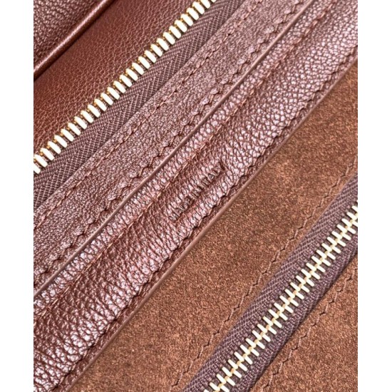 Special Grade Replica Celine Medium New Luggage Bag Shoulder tote bag Supple Shiny Lambskin Mauve Clone Sale