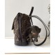 Best Replica Fendi FF Jacquard Fabric Drawstring Backpack 8BZ057 Coffee Fake At Cheap Price Special Grade Replica Fendi FF Jacquard Fabric Drawstring Backpack 8BZ057 Coffee Clone Sale