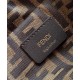 Best Replica Fendi FF Jacquard Fabric Drawstring Backpack 8BZ057 Coffee Fake At Cheap Price Special Grade Replica Fendi FF Jacquard Fabric Drawstring Backpack 8BZ057 Coffee Clone Sale