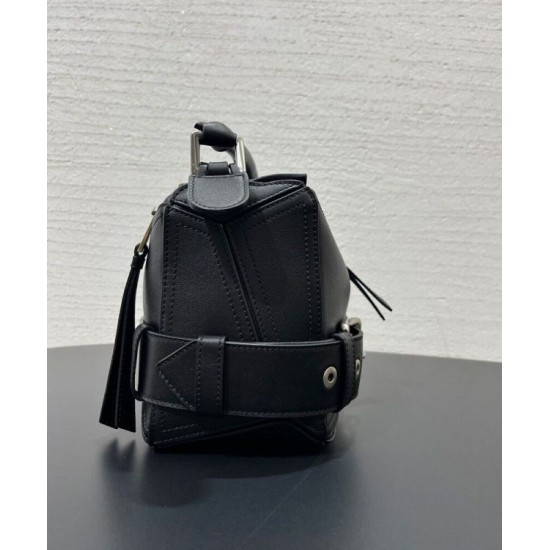 Special Grade Replica Loewe Large Puzzle Biker Bag Black Clone Sale