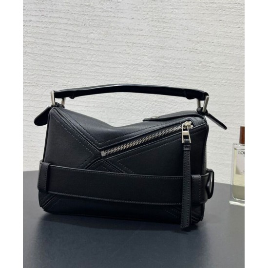 Special Grade Replica Loewe Large Puzzle Biker Bag Black Clone Sale