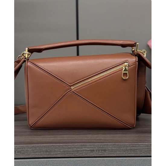 Special Grade Replica Loewe Featherlight Puzzle Small Bag in Coffee Clone Sale