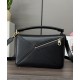 Special Grade Replica Loewe Featherlight Puzzle Small Bag in Black Clone Sale