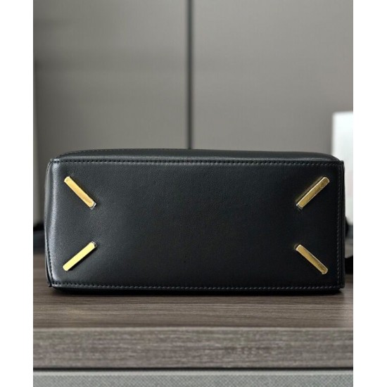 Special Grade Replica Loewe Featherlight Puzzle Small Bag in Black Clone Sale