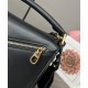 Special Grade Replica Loewe Featherlight Puzzle Small Bag in Black Clone Sale
