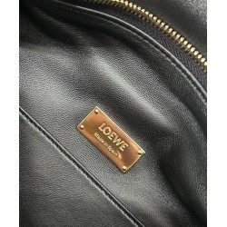 Best Replica Loewe Featherlight Puzzle Small Bag in Black Fake At Cheap Price Special Grade Replica Loewe Featherlight Puzzle Small Bag in Black Clone Sale