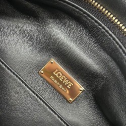 Special Grade Replica Loewe Featherlight Puzzle Small Bag in Black Clone Sale