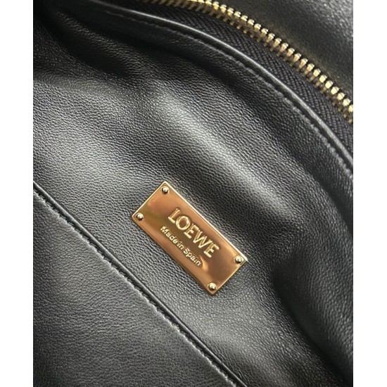 Special Grade Replica Loewe Featherlight Puzzle Small Bag in Black Clone Sale