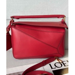 Special Grade Replica Loewe Featherlight Puzzle Small Bag Red Clone Sale