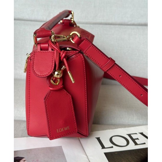 Special Grade Replica Loewe Featherlight Puzzle Small Bag Red Clone Sale