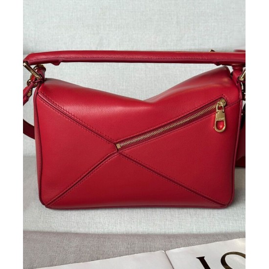 Special Grade Replica Loewe Featherlight Puzzle Small Bag Red Clone Sale