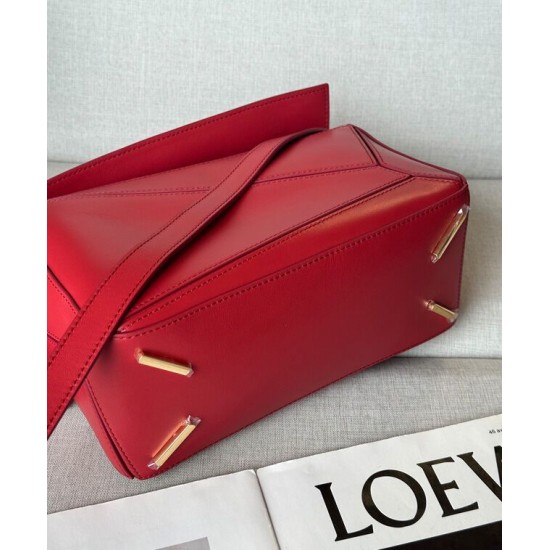 Special Grade Replica Loewe Featherlight Puzzle Small Bag Red Clone Sale