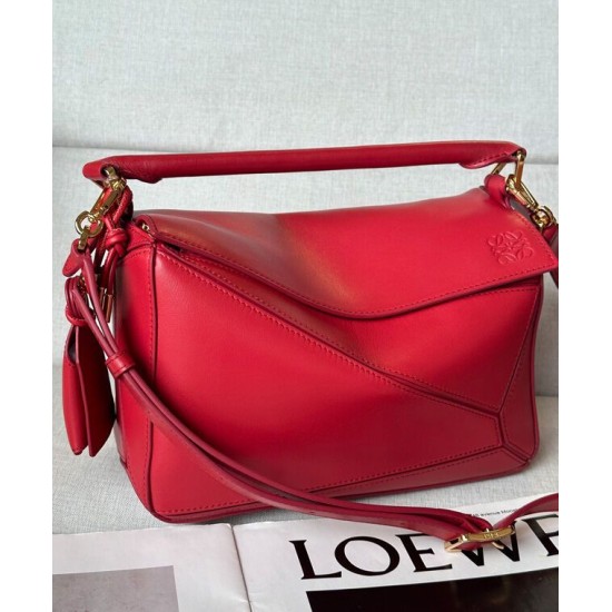 Special Grade Replica Loewe Featherlight Puzzle Small Bag Red Clone Sale