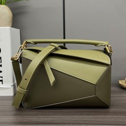 Special Grade Replica Loewe Puzzle Edge Classic Vintage Bag Small Green Clone Sale