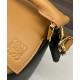 Special Grade Replica Loewe Puzzle Edge Classic Small Two-Tone Bag, Black/Brown Clone Sale