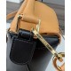 Special Grade Replica Loewe Puzzle Edge Classic Small Two-Tone Bag, Black/Brown Clone Sale