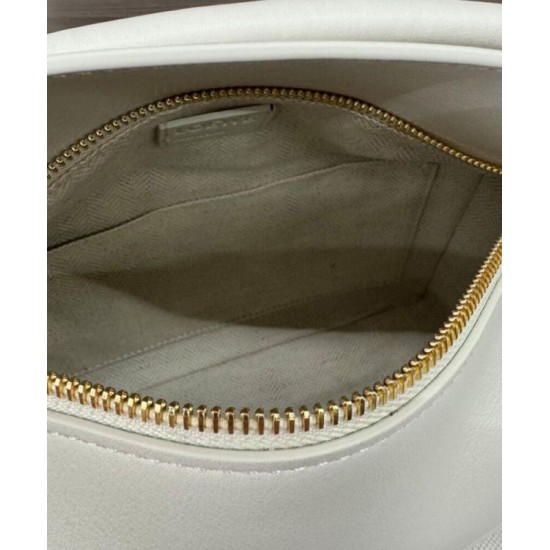 Special Grade Replica Loewe Puzzle Edge Classic Small Two-Tone Bag, White/Beige Clone Sale