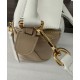 Special Grade Replica Loewe Puzzle Edge Classic Small Two-Tone Bag, White/Beige Clone Sale