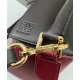 Special Grade Replica Loewe Puzzle Edge Classic Small Two-Tone Bag, Black/Red Clone Sale