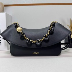 Special Grade Replica Loewe Ola Medium Shoulder Bag Black Clone Sale