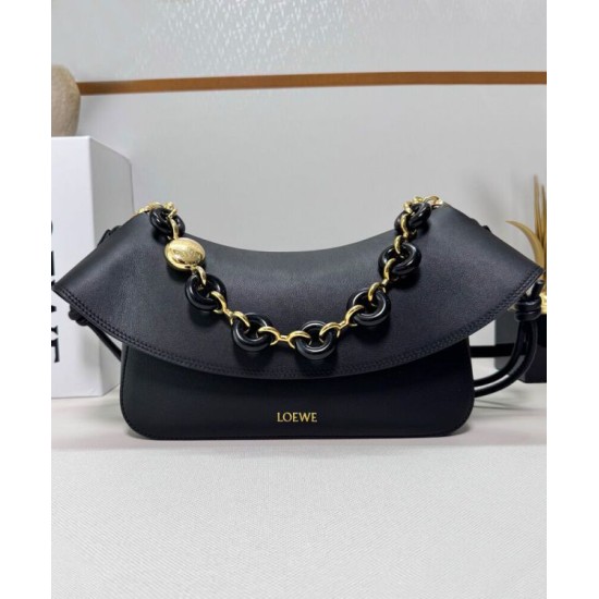 Special Grade Replica Loewe Ola Medium Shoulder Bag Black Clone Sale