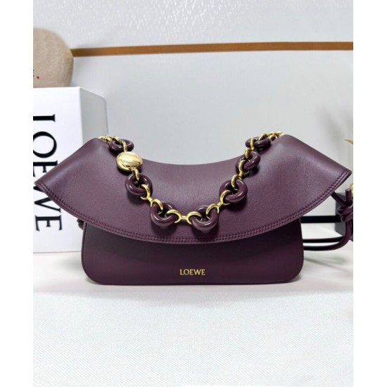 Special Grade Replica Loewe Ola Medium Shoulder Bag Mauve Clone Sale