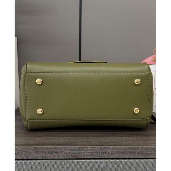 Special Grade Replica Loewe Madrid Medium Soft Calfskin Bag Olive Clone Sale
