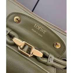 Special Grade Replica Loewe Madrid Medium Soft Calfskin Bag Olive Clone Sale