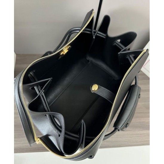 Special Grade Replica Loewe Madrid Medium Soft Calfskin Bag Black Clone Sale