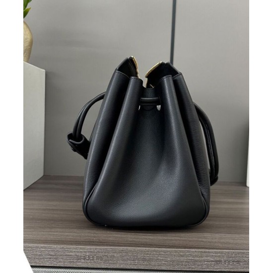 Special Grade Replica Loewe Madrid Medium Soft Calfskin Bag Black Clone Sale