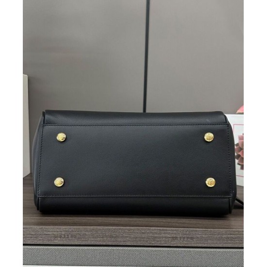 Special Grade Replica Loewe Madrid Medium Soft Calfskin Bag Black Clone Sale