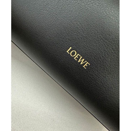 Special Grade Replica Loewe Madrid Medium Soft Calfskin Bag Black Clone Sale