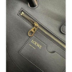 Special Grade Replica Loewe Madrid Medium Soft Calfskin Bag Black Clone Sale