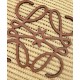 Special Grade Replica Loewe Raffia Shoulder Bag Coffee Clone Sale