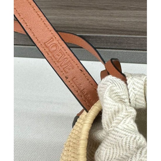 Special Grade Replica Loewe Raffia Shoulder Bag Coffee Clone Sale