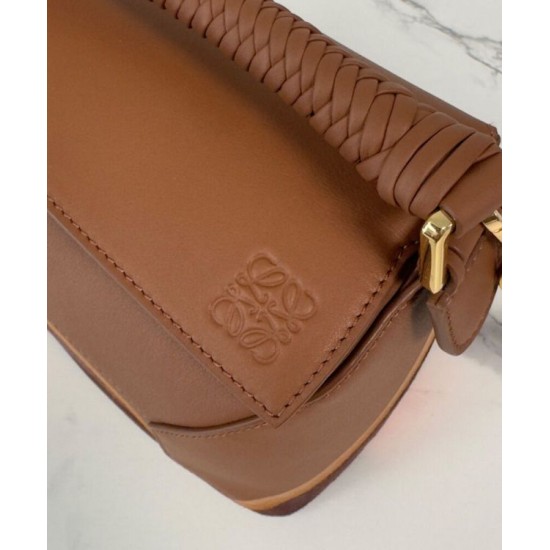 Special Grade Replica Loewe Small Puzzle Edge Landscape Bag in Nappa Calfskin Coffee Clone Sale