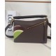 Special Grade Replica Loewe Small Puzzle Edge Landscape Bag in Nappa Calfskin Dark Coffee Clone Sale
