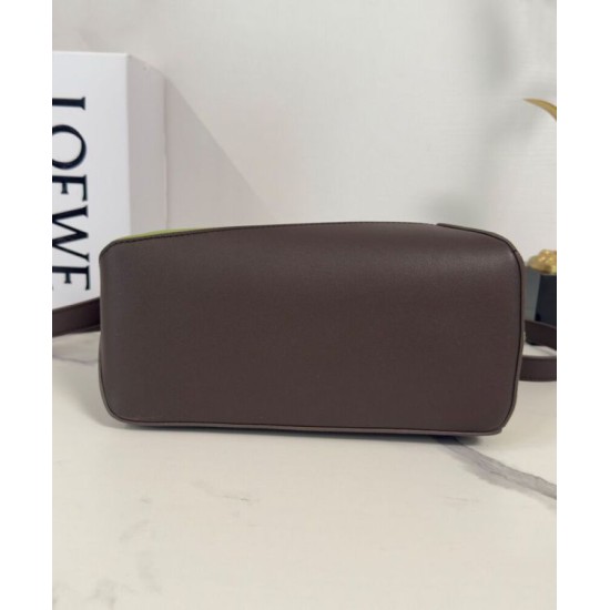 Special Grade Replica Loewe Small Puzzle Edge Landscape Bag in Nappa Calfskin Dark Coffee Clone Sale