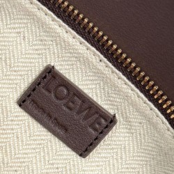 Special Grade Replica Loewe Small Puzzle Edge Landscape Bag in Nappa Calfskin Dark Coffee Clone Sale