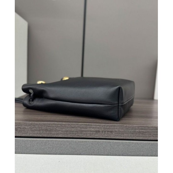 Special Grade Replica Loewe Pebble Pouch Bags Black Clone Sale
