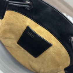 Special Grade Replica Loewe Pebble Pouch Bags Black Clone Sale