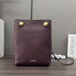 Special Grade Replica Loewe Pebble Pouch Bags Mauve Clone Sale